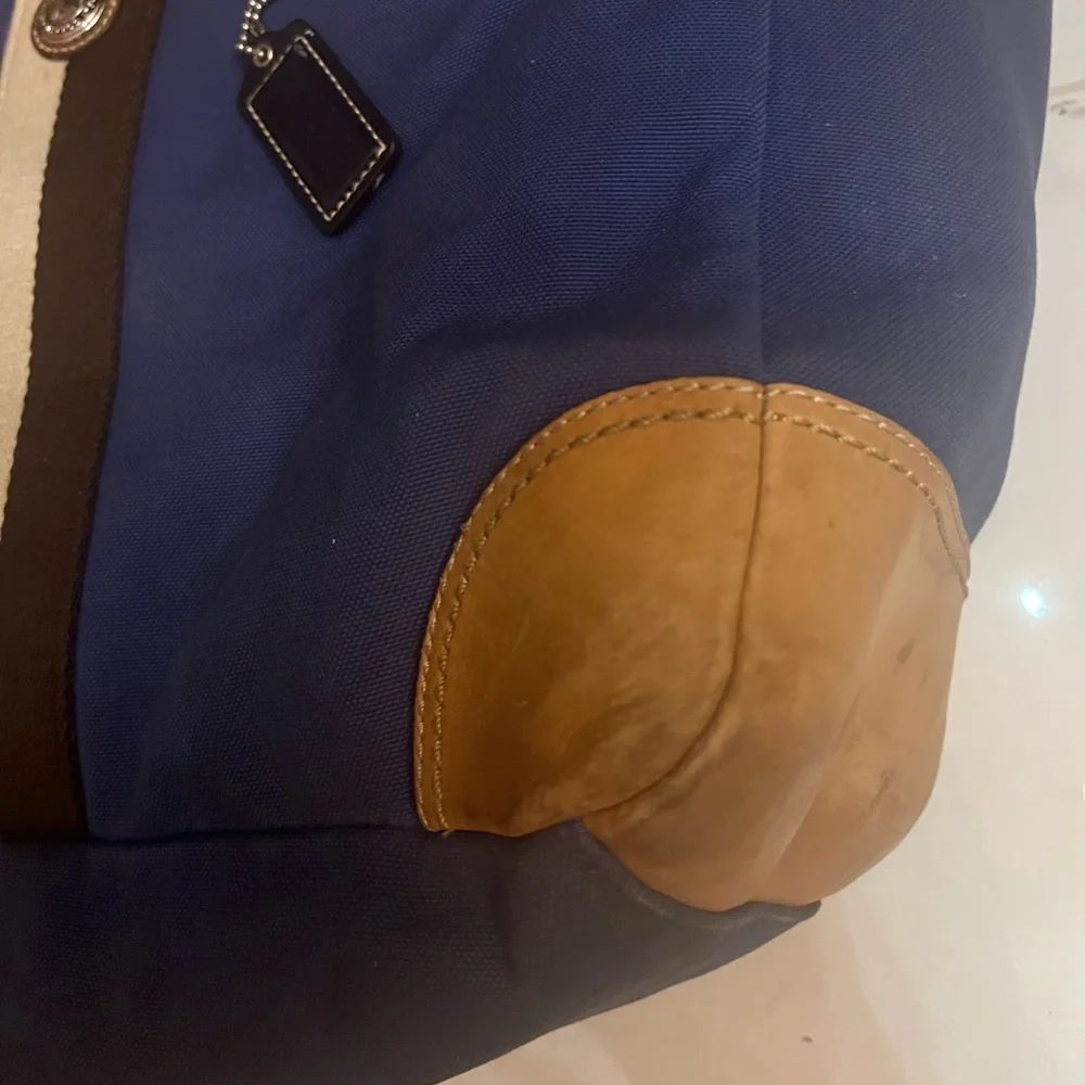 Coach Canvas Leather Baby Diaper Bag